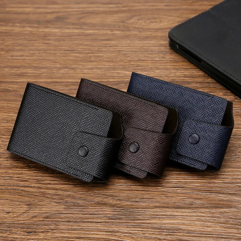 BESTELLA Stylish Large RFID Lightweight Credit Card Holder Custom Logo Fashion PU Leather Business Name Wallet Button Closure
