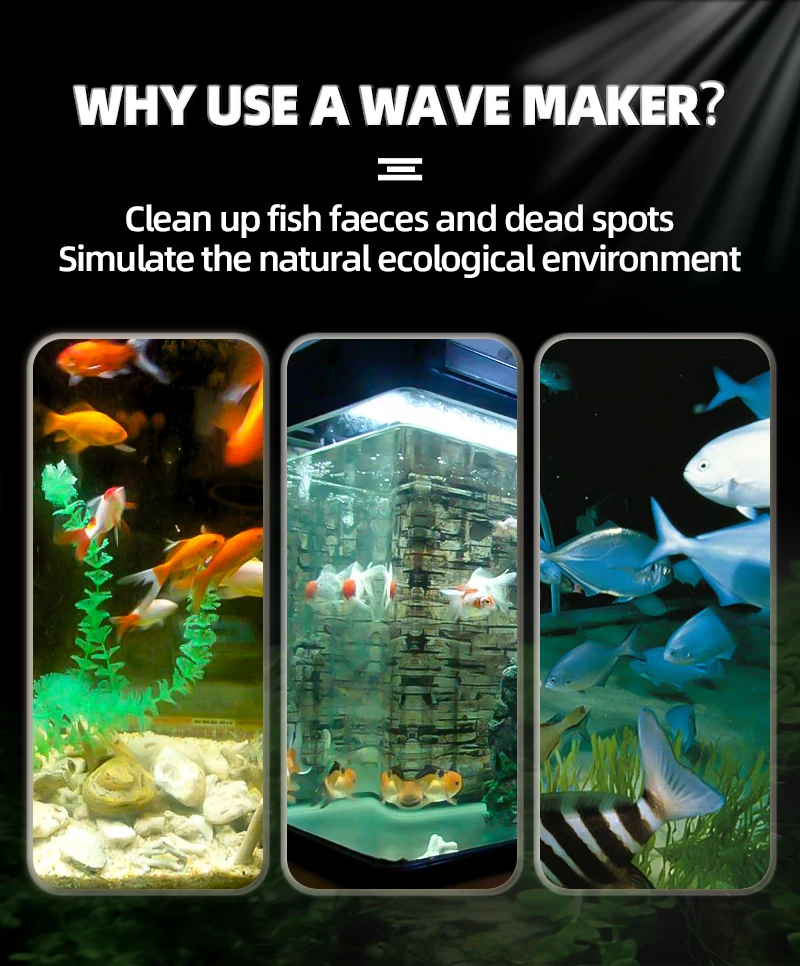 Aquarium Wave Maker Pump Circulation Wave Maker Strong Power Head With