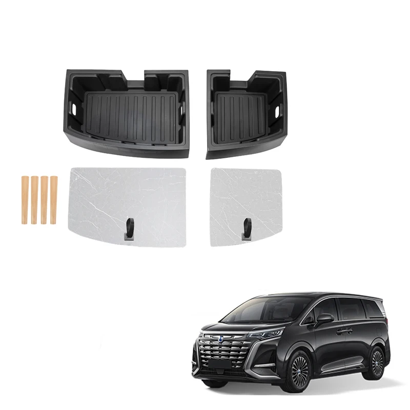 Rear Trunk Storage Box For Denza D9 Trunk Organizer Convenient Storage Box Good Performance Auto Interior Accessories