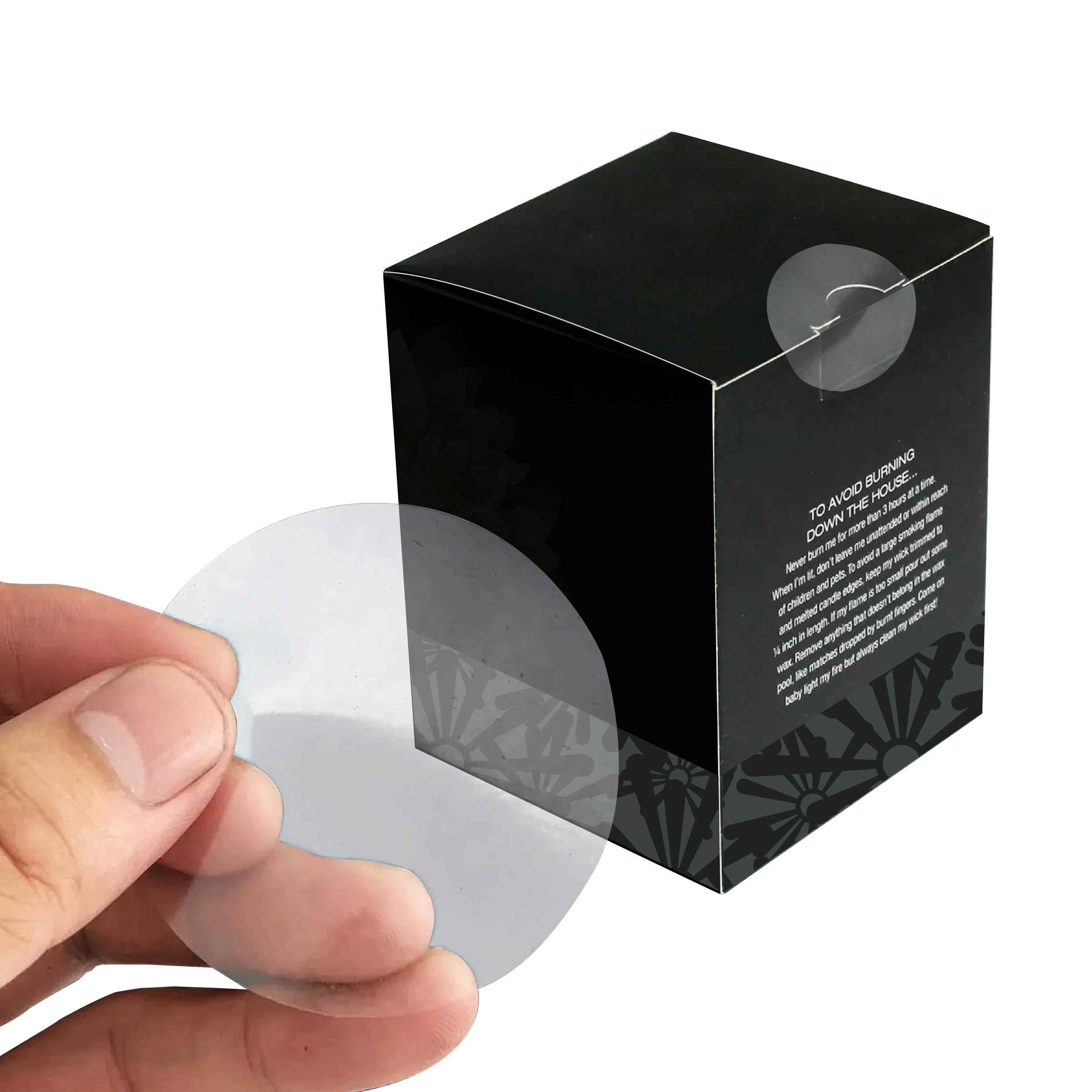 Sealing Sticker Rentangular Custom Vinyl Pvc Clear Transparent Seal Sticker Labels With Printed ...