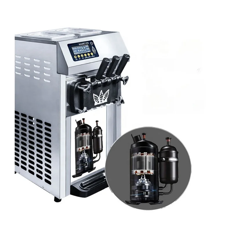 Ice Cream Vending Machine with Paper Cone Maker for Yogurt Milk Chocolate Ice Cream Powder-New Condition