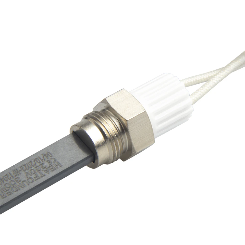 HF1204 Silicon Nitride Igniter Quartz Igniter Silicon Nitride Heater for Stoves Pellet BBQ Hydrogen Energy Vehicles 3/8 Flange