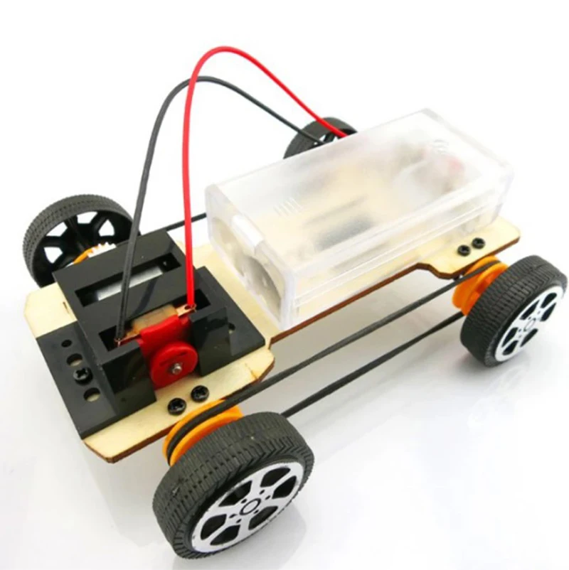 Wood Diy Assembly Car Vehicle Model Kit Kids Learning Toy Diy Assembly ...