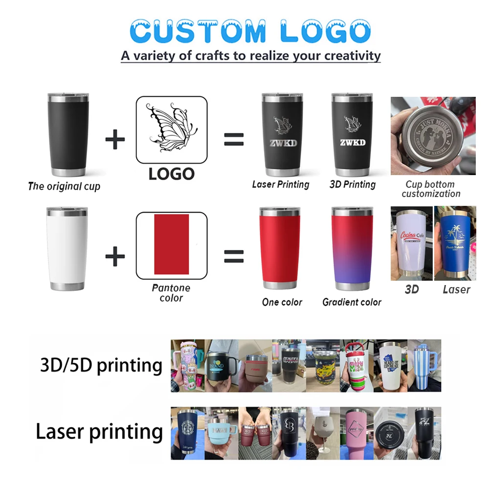 Hot Selling Travel Mug 30oz 20oz Tumbler Coffee Cups Stainless Steel Thermo Cup 30 Ounces Original Tumblers Vasos Custom Logo