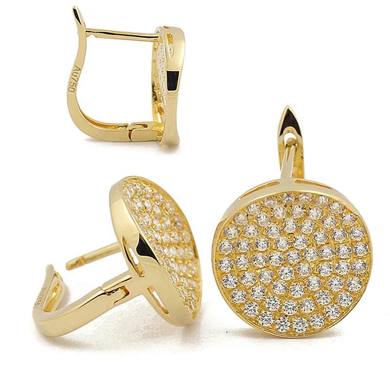 14k pure gold earrings