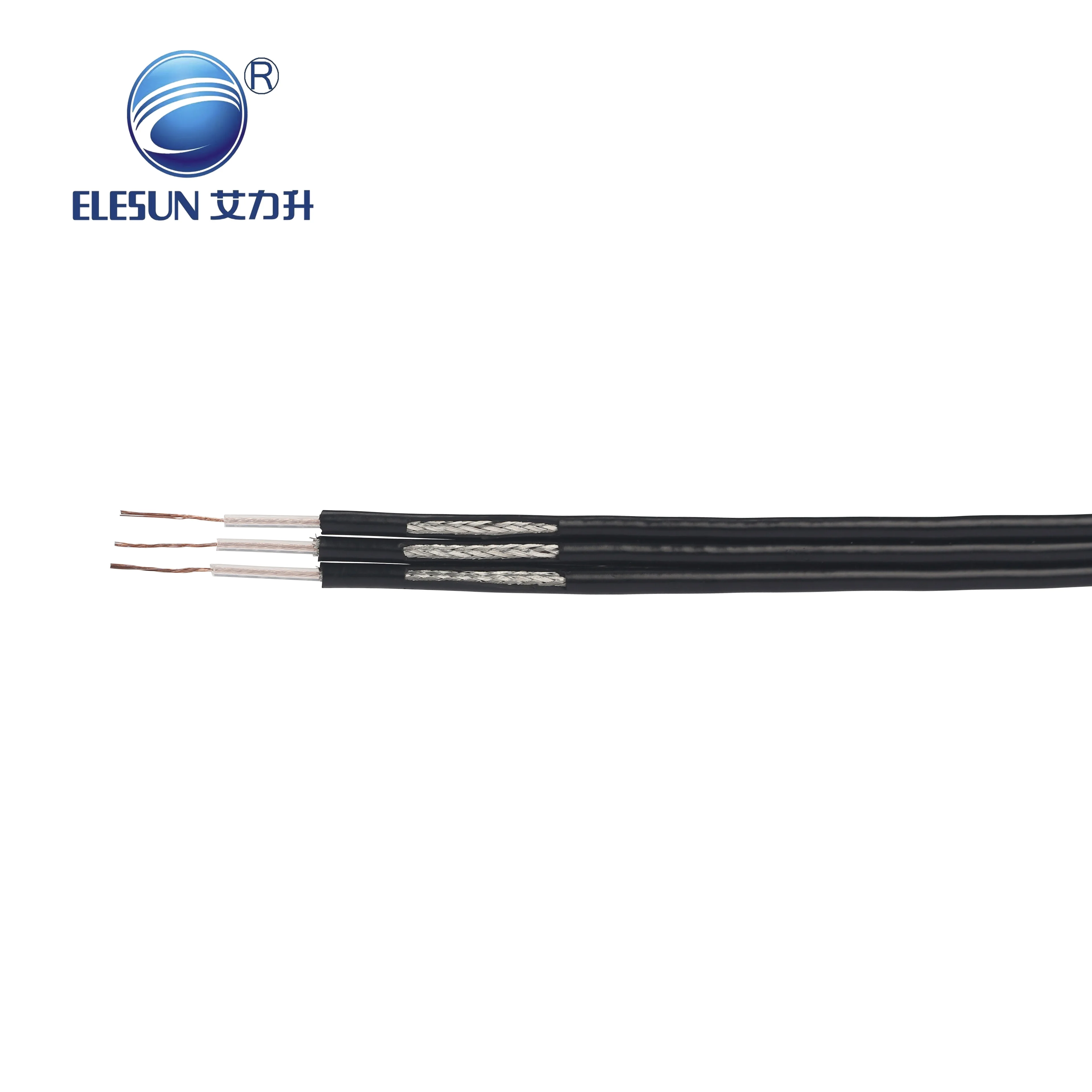 Cabo coaxial de alta temperatura Rg178 com isolamento de PTFE