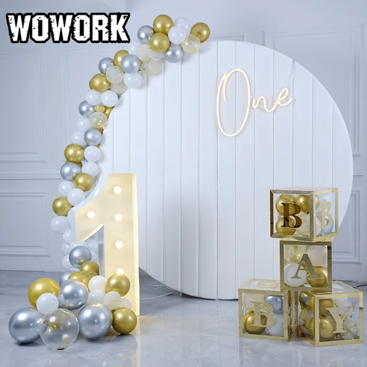 
 WOWORK fushun 3D LED водонепроницаемый свободно стоящий излучающий большие светящиеся цифры любовь большая металлическая буква свет  