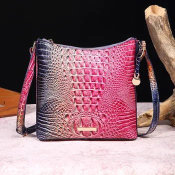Bolsos De Mujer Retro Fashion Ladies Hand Bags Women's Messenger Bags Unique Design Crocodile Handbags For Women Luxury