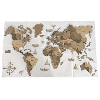 Latest Design World Map Wall Wooden Map of the World Wooden Travel Push Pin Map