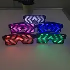 USB Rechargeable Christmas bar club multi color Rave light up Luminous funky Led Glasses for party