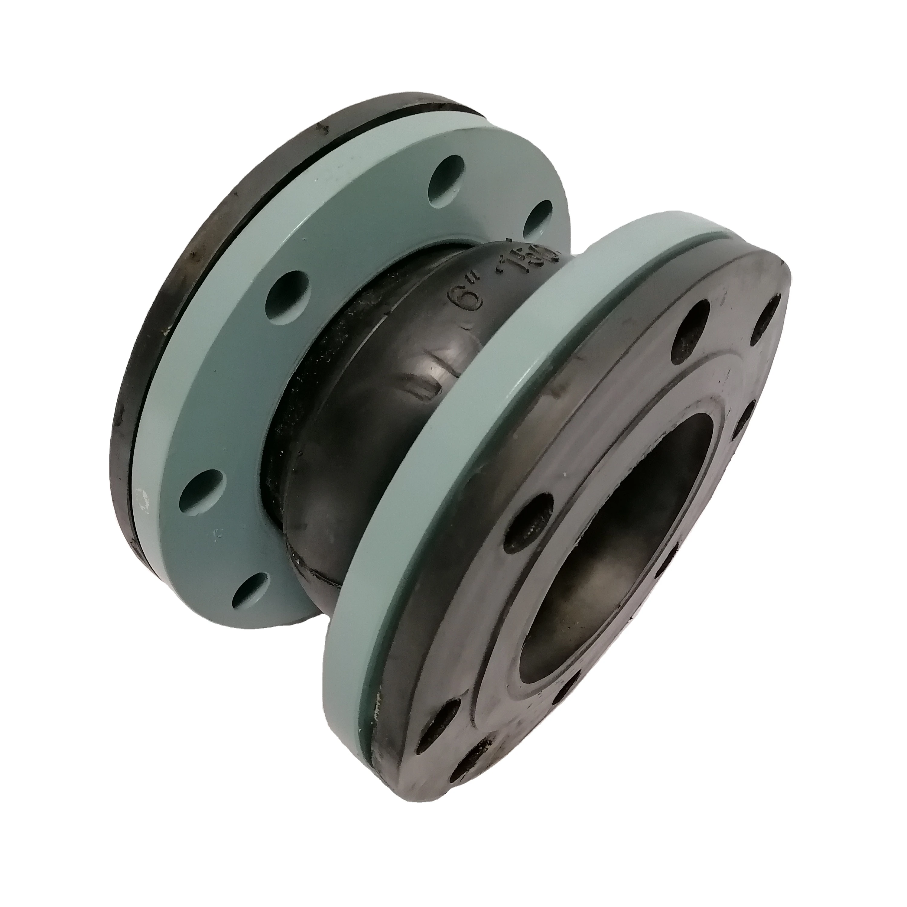 Universal Pn16 Dn300 Neoprene Absorbing Vibration Flanged Flexible Single Sphere Rubber Expansion Joints Rubber Soft Joint