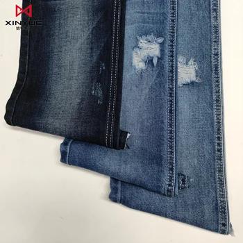 CVC High quality casual cotton denim fabric for jeans no stretch denim fabric