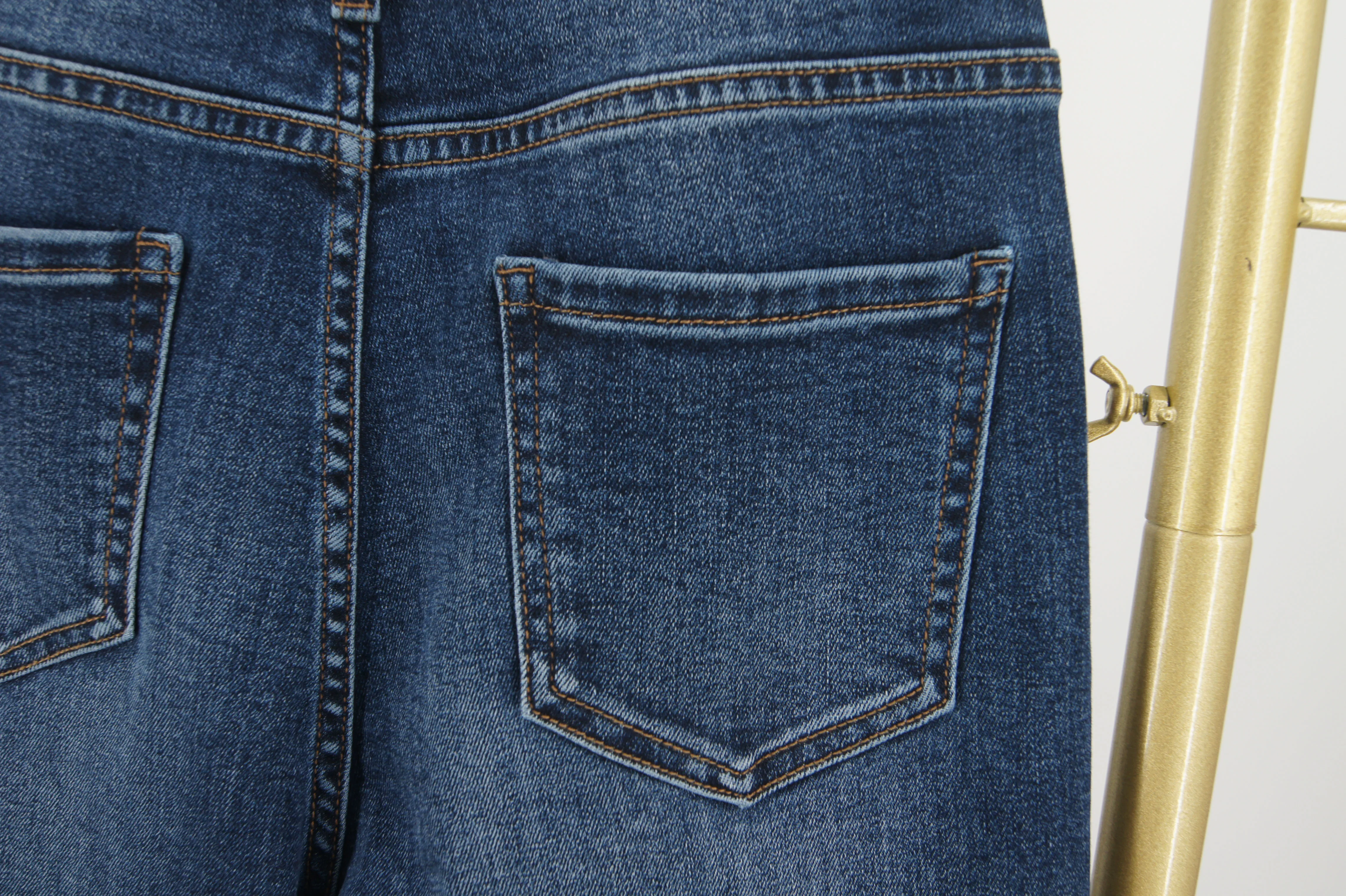 The New Cross-border Best-selling Women's Color-blocking Wide-leg Jeans and European Retro Style Straight-leg Wide-leg Trousers