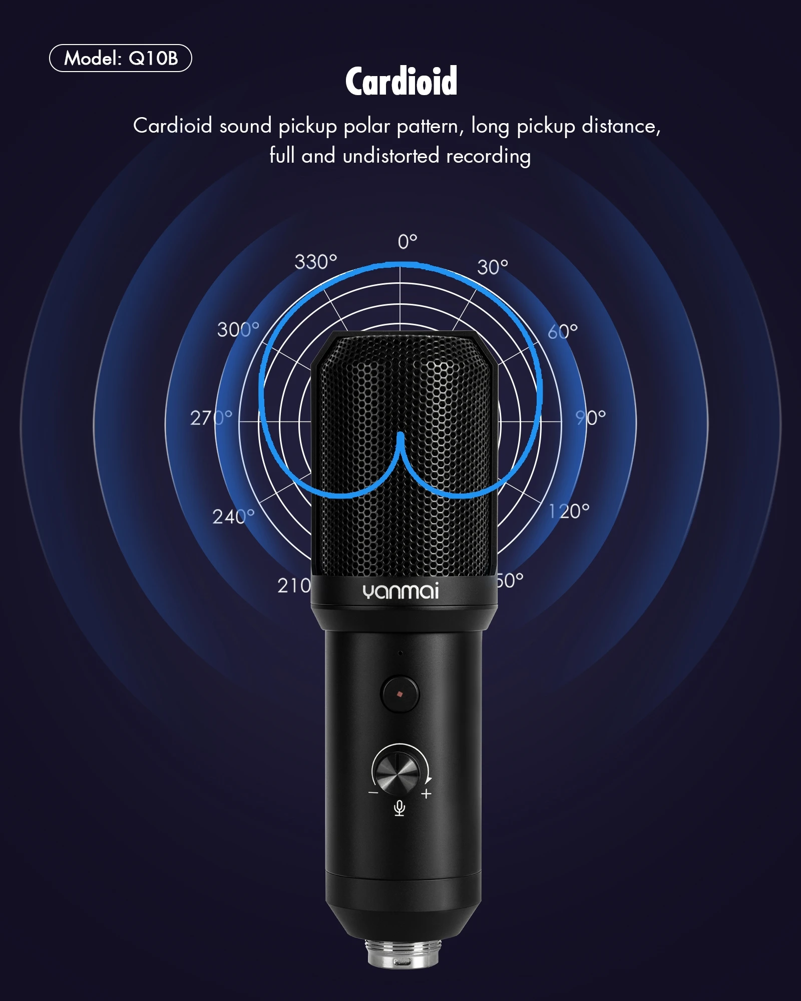 Q10B Recording Studio Microphone Kit Antipop Usb Microfonos
