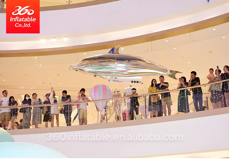 Custom High Quality Remote Control Flight Helium Dolphins Cartoon