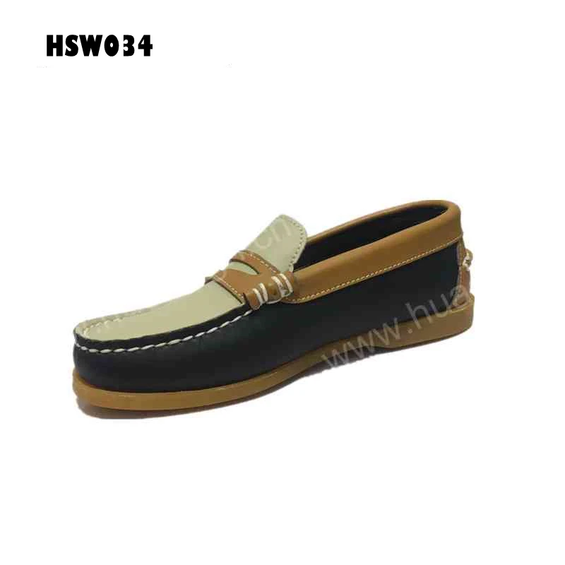 LXG,Singapore Market Popular Fashion Casual Boat Shoes Pure Leather Mask-style Handmade Peas Shoes HSW034