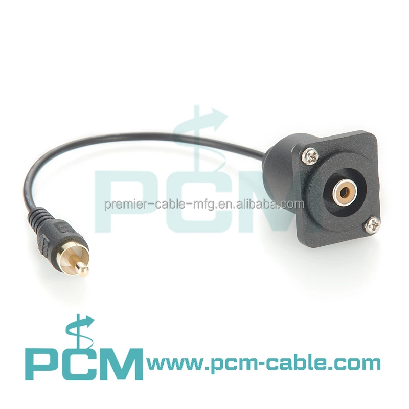 D-type RCA Panel Mount Female Cinch Audio Socket supplier