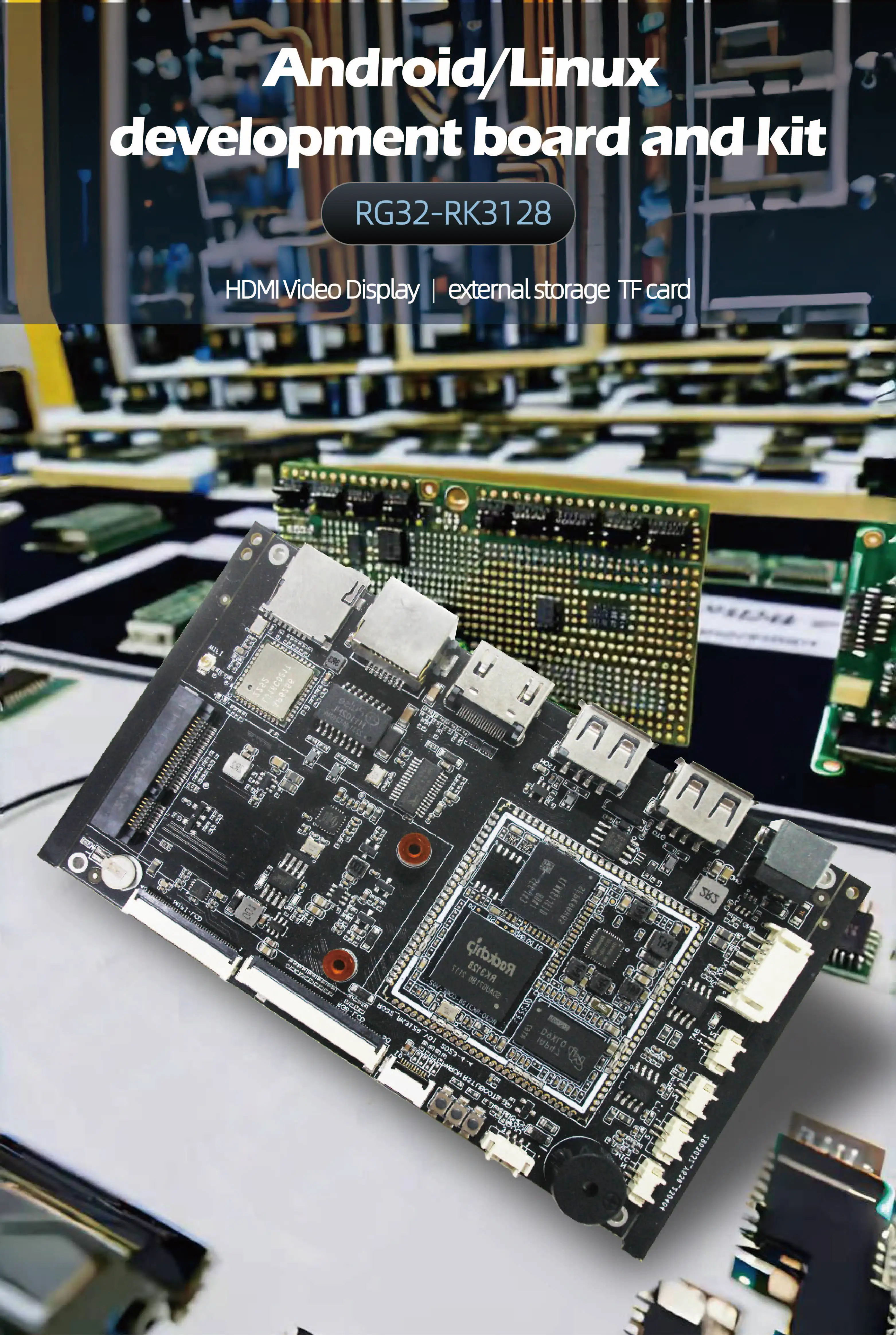 Factory Rockchip RK3128 Development board raspberry pi, orange pi som With Support For Android And Linux Operating Systems