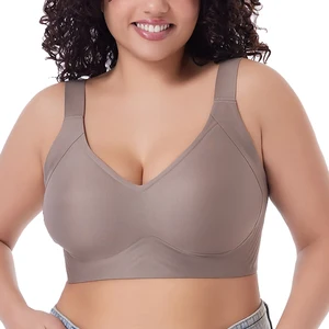 Women Plius Size M-6XL Bra Without Steel Ring Gather Bra Yoga Sports Bra for Women Seamless Underwear