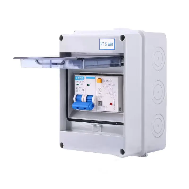 HT-5 Circuit Waterproof Distribution Box Outdoor Empty Box Outdoor Rainproof Small Empty Air Switch Box