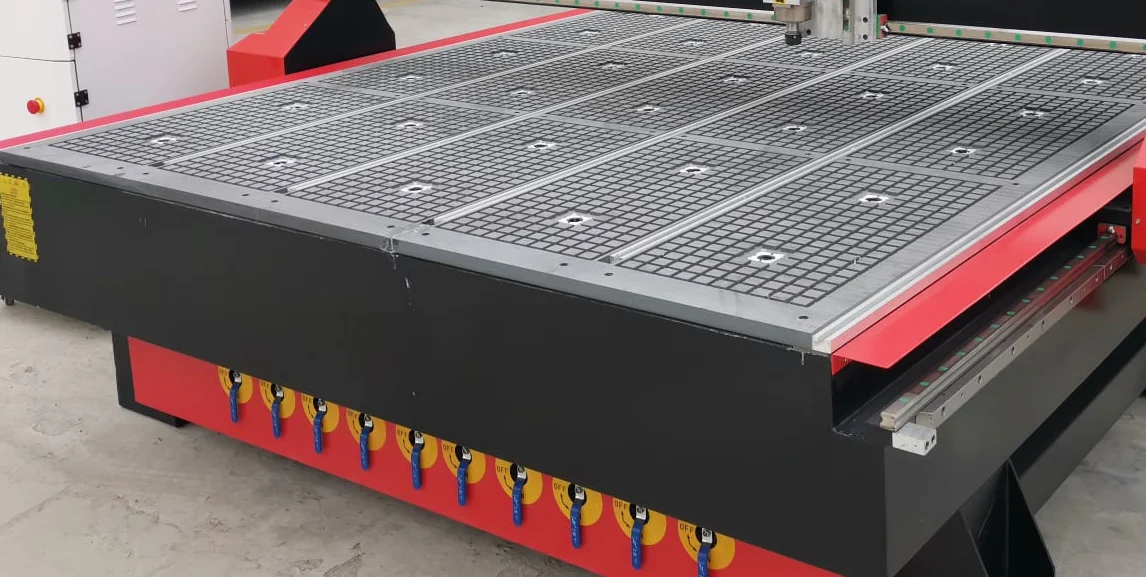 Metal Router Bed Size Large Bed CNC Router 2030/2040 with Vacuum Table for Wood Carving
