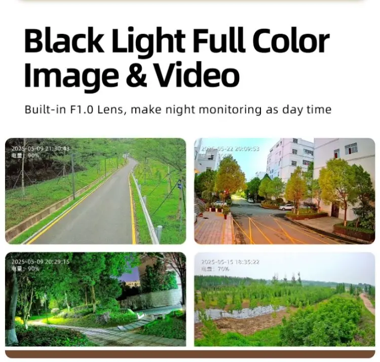 FOSVISION HiEasy 8MP AOV 4G Solar Camera Security System 4-lens Camera Outdoor Wireless CCTV PTZ IP Color Night Vision