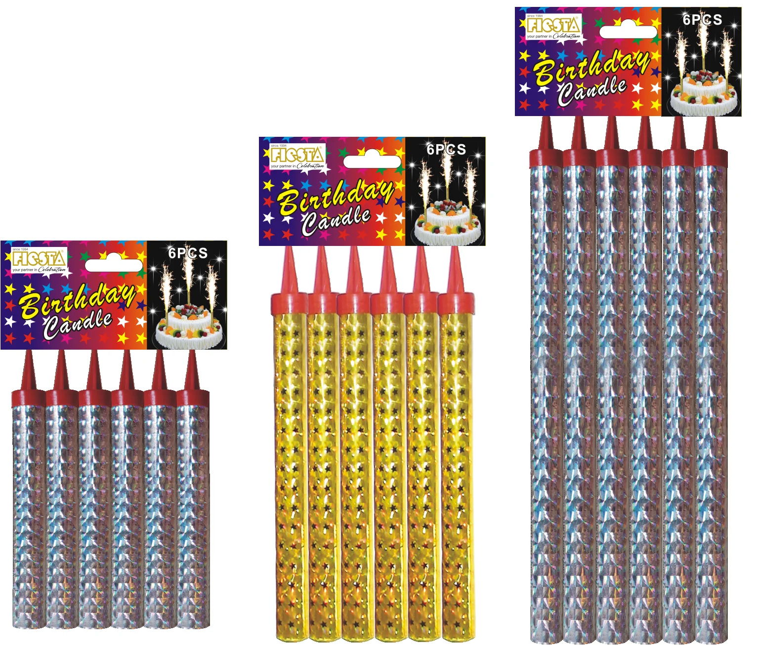 Fireworks Happy Birthday Ice Fountain Sparkler Fireworks Cake Candles