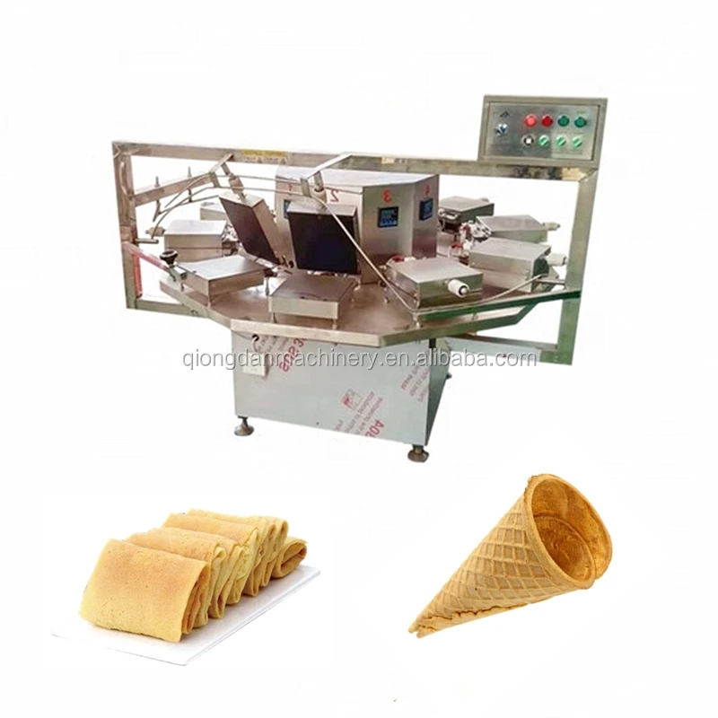 Automatic Phoenix Egg Roll Folding Machine Egg Roll Making Rolling Machine Gas Waffle Wafer Biscuit Crispy Cookie Cone Price