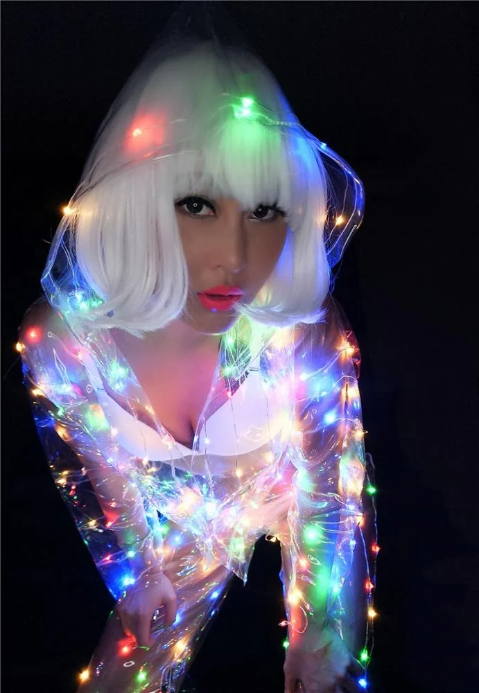 コスプレ　ダンス　ライト　4本セット セクシーでカラフルなLEDライトパフォーマンス服音楽祭ナイトクラブ