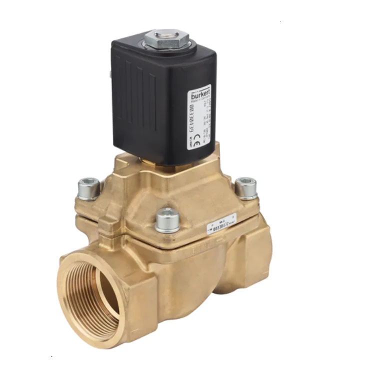 Burkert Type 6407 As Servo-assisted Piston Valve 2/2-way Suitable For Gas And Steam Of Solenoid Valve