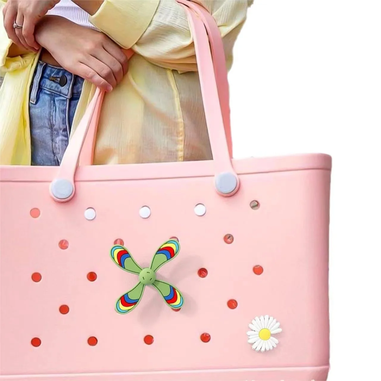 Wholesale Custom Logo Design Blank Croc Charms for Bogg Bag