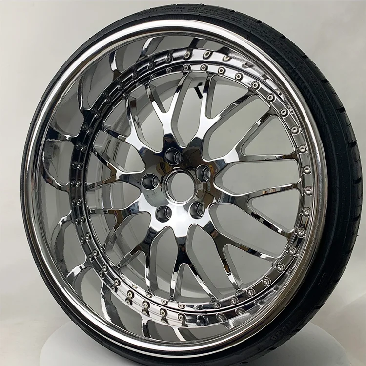 22インチ合金鍛造Hタイプディープディッシュクロームホイールリム5x150