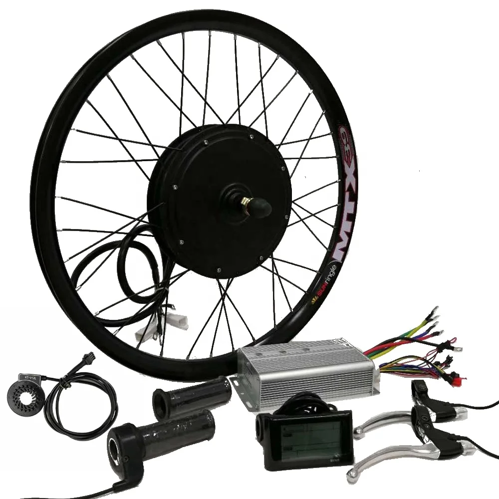 High Quality 48v/52v/72v Electric Bike Kit 1000w/1500w/2000w/3000w  Brushless Hub Motor LCD/LED Ebike Conversion