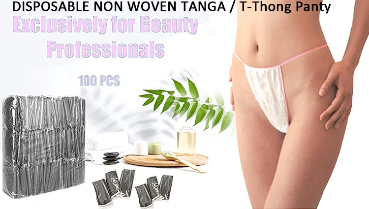 100 Pcs Disposable Thong Panties And Bras Women's T
