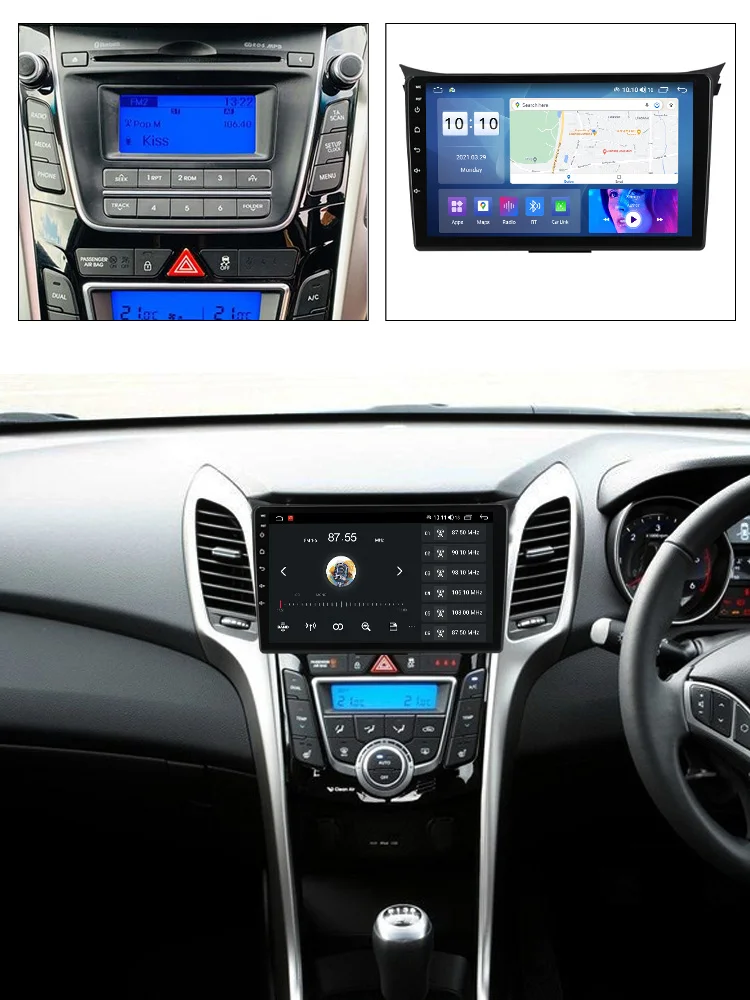MEKEDE Android Car Stereo IPS QLED DSP 9 Inch Car Audio System  for Hyundai I30 2011-2017 with GPS Car Gps System for Mg6