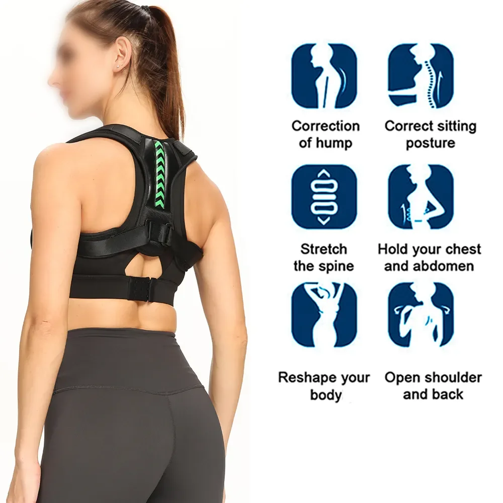 Cheap Hot Sale Custom Upper Back Brace Clavicle Spine Physical Adjustable Back Posture Corrector Belt Corset Posture Correction