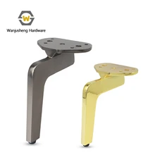 Wanjusheng Decorative Sofa Accessories Cabinet Feet Metal Gold Furniture Legs