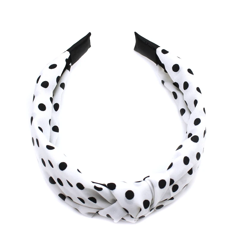 Black Dots Hair Band Stylish Headband for Women Girls
