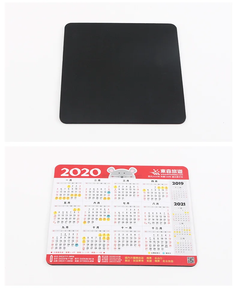 Factory Free Design Custom Calendar Mouse Pad Calendar Desk Pad Mouse Mat XXL Cheap Advertising Mouse Pad Gift Mat