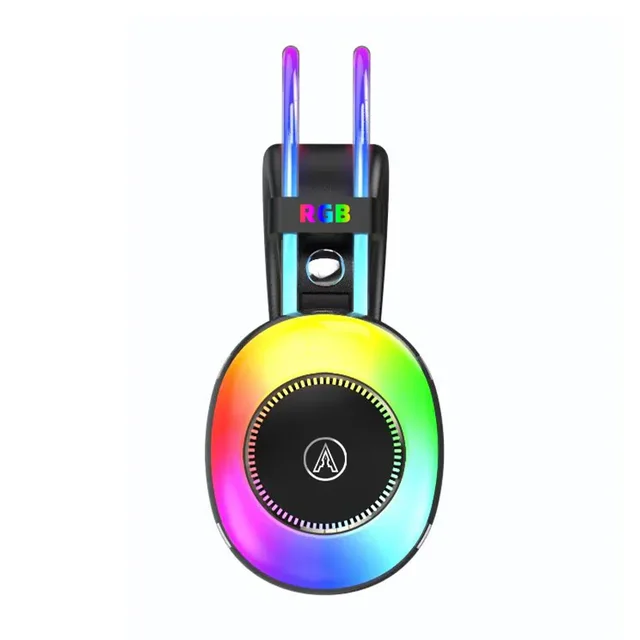 CYY PM880 2026 RGB Colorful Flashing Light Wireless Headset Open-Ear Glowing Cool Headphones LED Battery Indicator JL Chipset