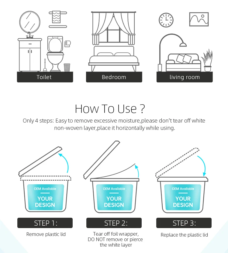 400ml Disposable Dehumidifier Charcoal Boxes Humidity Moisture Absorber