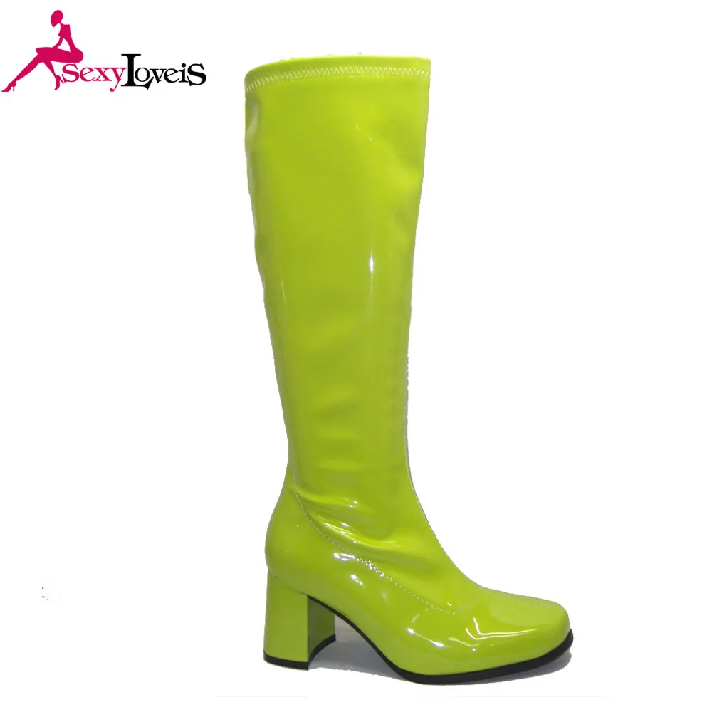 Costume Anni Sessanta Smiffys Stivali GoGo Anni 60 Donna - Smiffy's, Bianchi, Taglia 39-40, Per Costumi E Feste Stivali Moda Retrò - 4