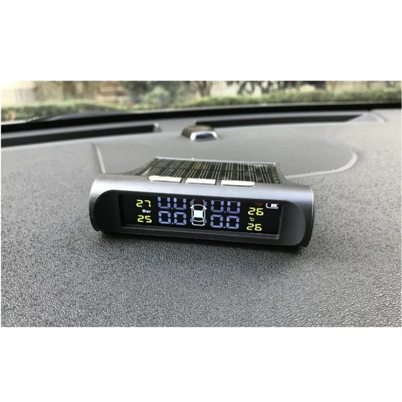 Bandenspanningscontrolesysteem Solar TPMS Temperatuurwaarschuwing Brandstofbesparing Autobandenspanningscontrole Bandenspanningsalarm met 4 externe sensoren kopen vanaf een prijs van 95