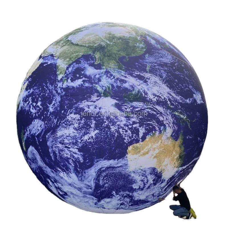Giant Inflatables World Globe Earth Map Ball with Light for Decoration