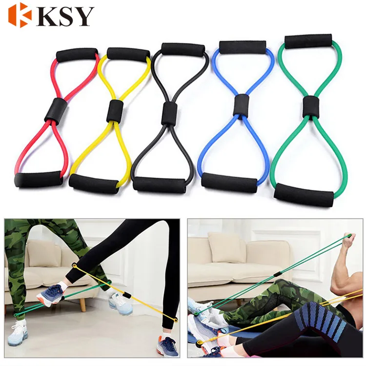 Set Fasce Di Resistenza FAOKZE Con Accessori - 5 Livelli, Maniglie E Borsa Per Fitness E Yoga - Foto 4