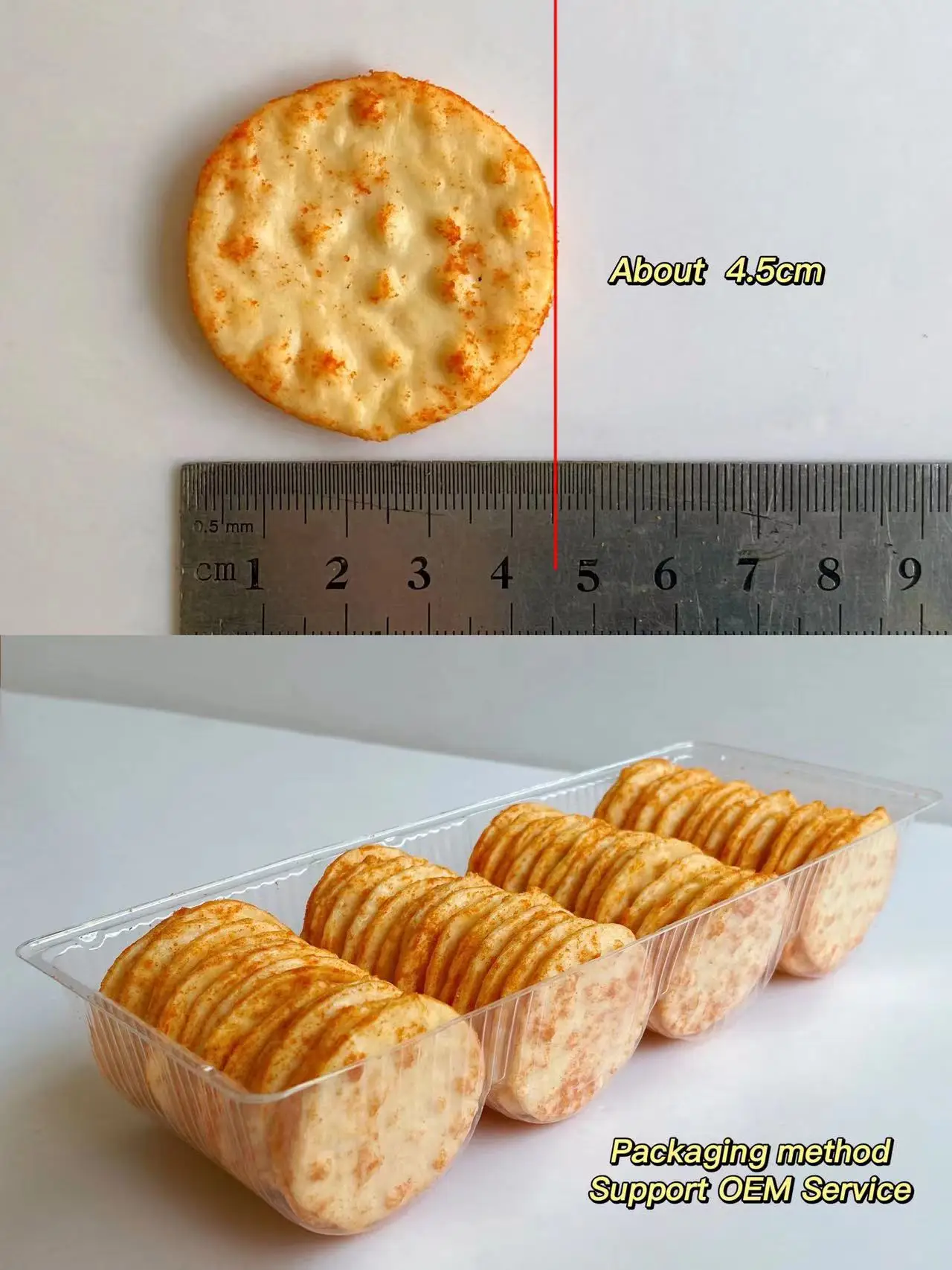 Wholesale Crispy Cookies Tomato Flavor Rice Cracker Japanese Rice Biscuits Grain Snacks supplier