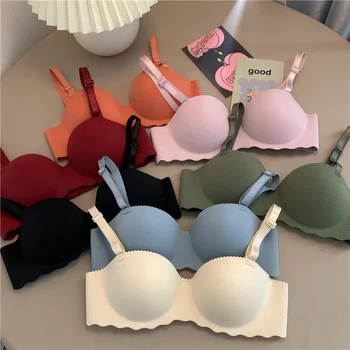 Seamless Wireless Cheap Bra Ladies Lingerie Convertible Straps Bra For Young Women Wholesale