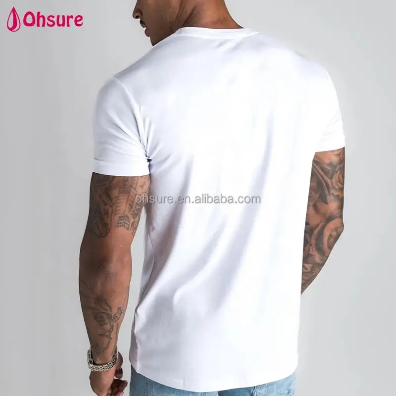 New Casual Mens Sports Clothes Fitness Gym Wear Plain Tee T Shirt