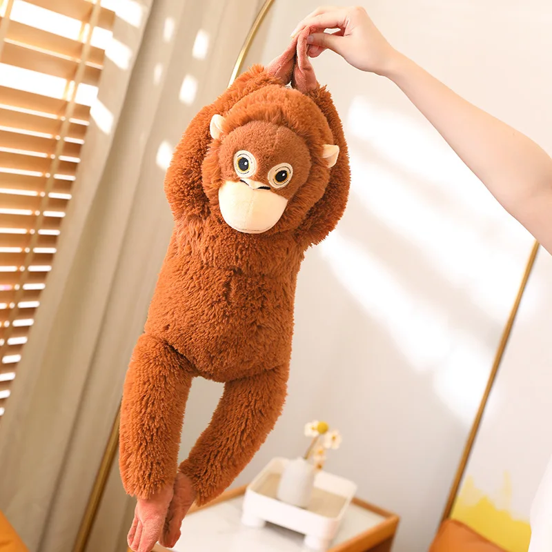 IKEA Punch Monkey Plush Brown Stuffed Animal Large Size