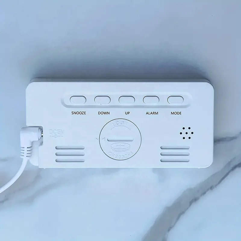 3 Adjustable Brightness Temperature Date Snooze Colorful Screen Display Digital Alarm Clock